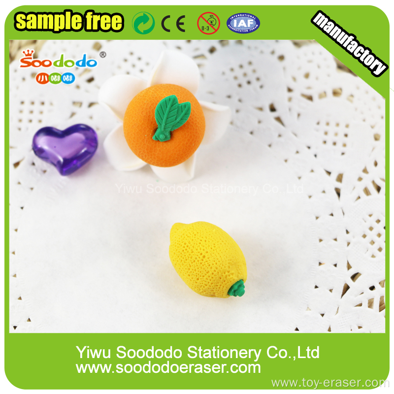 3D Food Shaped Blister Card Packing Eraser