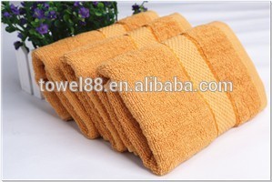 plush terry towel with dobby border