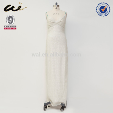 fashion design european dress long party dress;classic dress;white dress