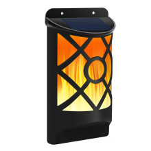 Solar Outdoor Flickering Dancing Flame Wall Light