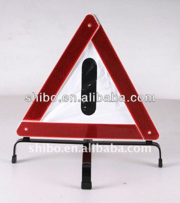 Warning triangle for emergency tools red warning sign