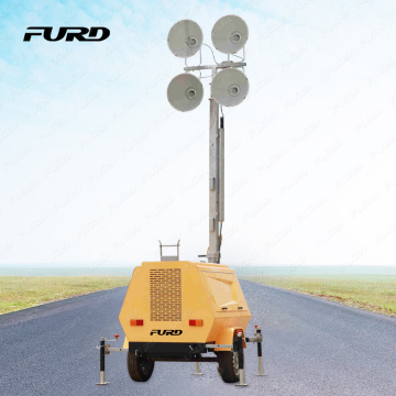 Chinese cheap 9m outdoor mobile trailer light tower