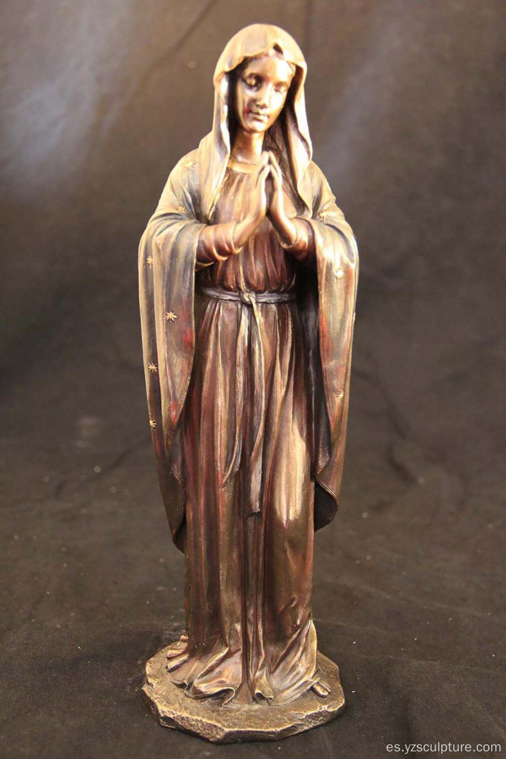 Estatua decorativa de bronce Virgen orando para la venta