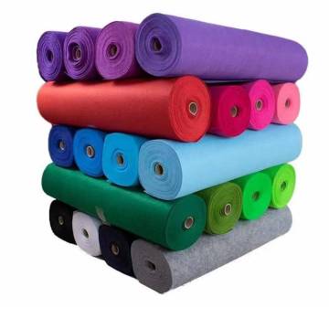 colorful felt roll or felt sheet for supermarket