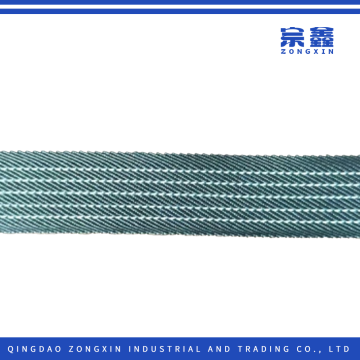 Black Diagonal Reflective Inelastic Webbing Stripe