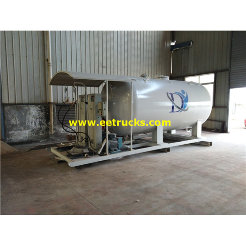 2500 Gallons 5ton di động Skid Propane cây