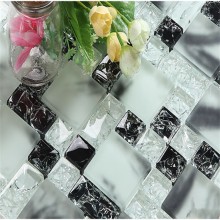 factory direct bamboo frosted glass mosaic tile