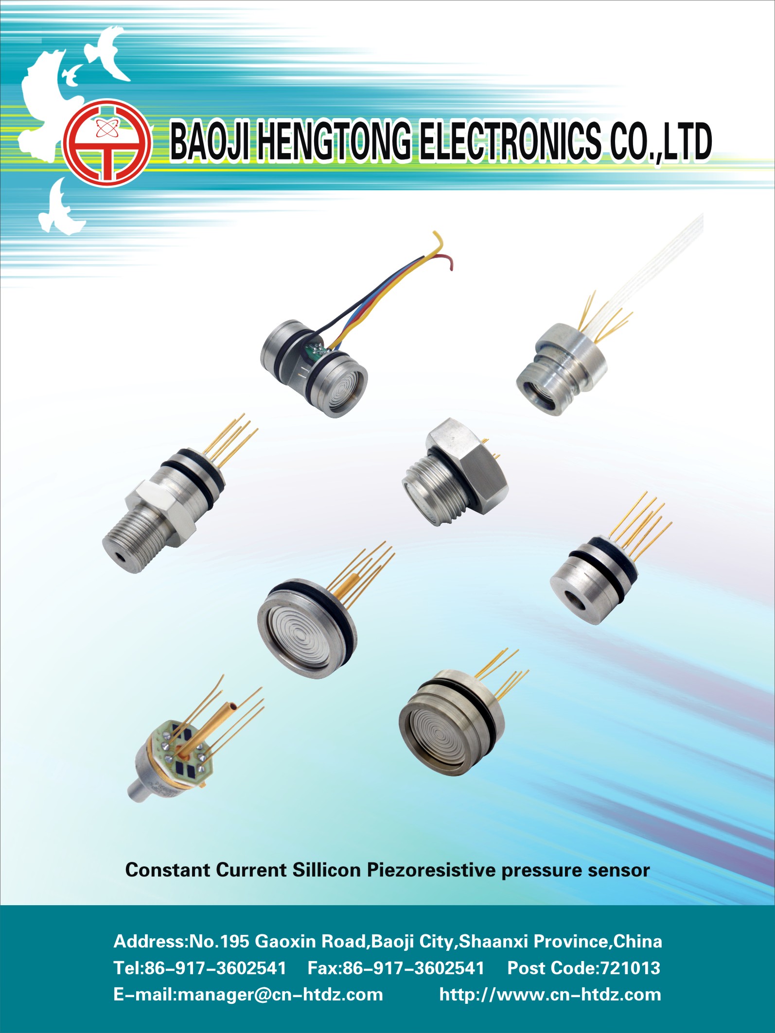 High temperature flat film pressure transmitter