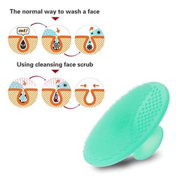 सिलिकॉन फेस स्क्रबर्स exfoliator चेहरे cleansing ब्रश