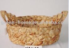 water hyacinth basket with handles