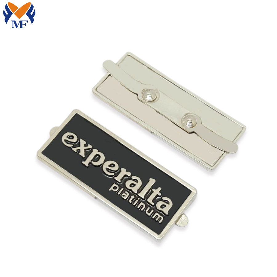 Metalen logo hanger tag voor handtas