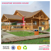 Prefab Wooden home 3-bedroom Log Cottage with terrace