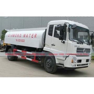 New 12Tons Potable water tanker trucks with stainless tank for Drinking Water