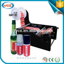 Round product label applicator, Label applicator glass bottle