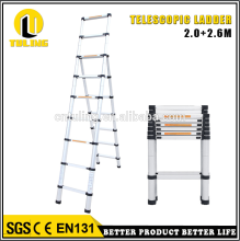 Aluminium Double Side Idustrial Adjustable Portable Telescopic Ladder