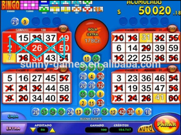 Fire Bingo slot game board