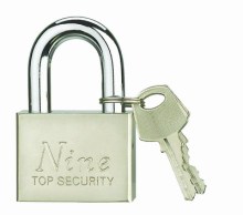 Square Pins Iron Padlock 50mm