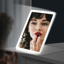 Folding Led Travel Vanity Mirror Portable Makeup Mirror
