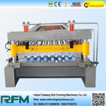 Corrugated steel sheet making machine