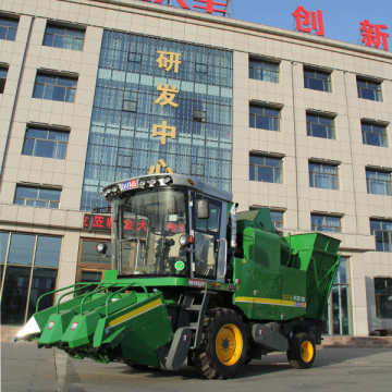 corn maize harvesting machine how it works