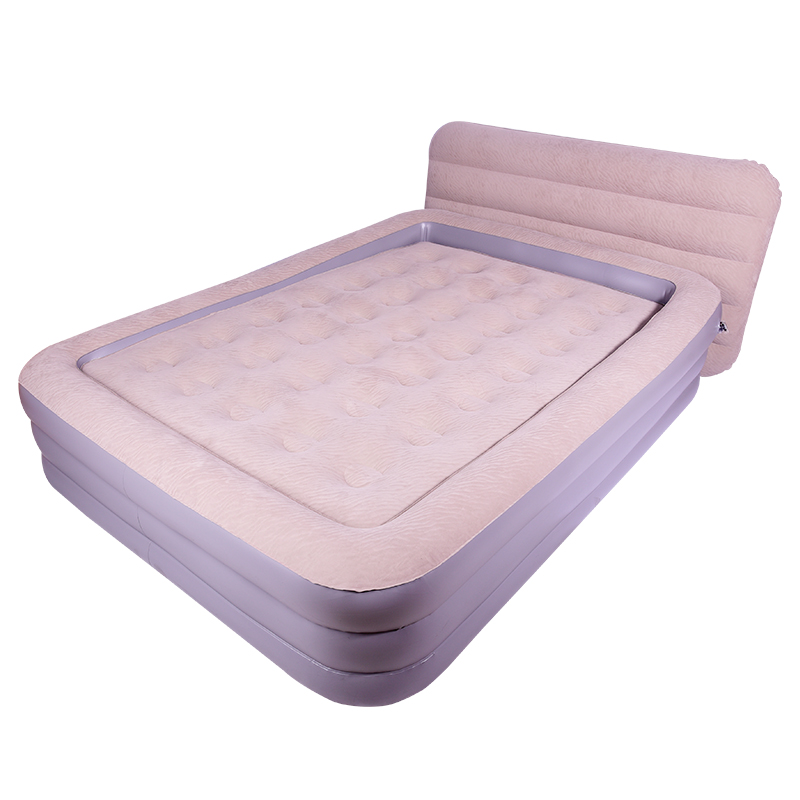 Flocking Double Height Inflatable Bed Inflatable Mattress 2