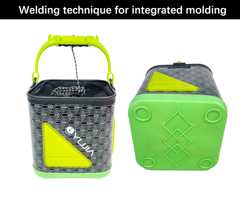 Outdoor EVA Fishing Gear Fishing Bucket Collapsible EVA Thick Live Fish Bucket Foldable Fishing Bait Bucket