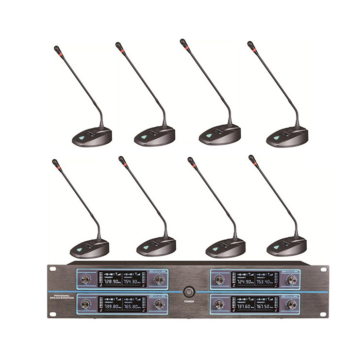 Wholesale Eight 8 Channel Wireless Microphone