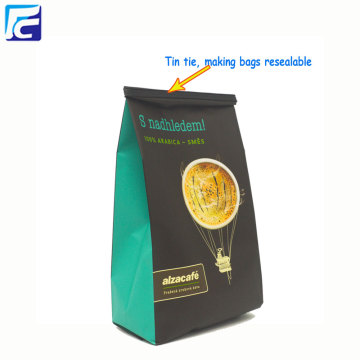 Custom design resealable food grade coffee powder bag