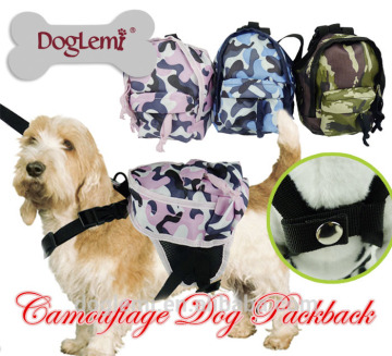 Outdoor Dog Food Packaging Bag Travel Camouflage Camping Dog Food Bag Dog Camouflague Carrier Bag