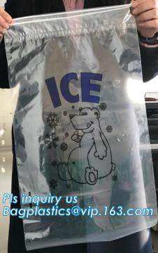 LDPE plastic ice cube bags, Ice Cube Freezer Bags, Disposable Ice Cube Bag, poly ice bag clear flat ice packaging bag