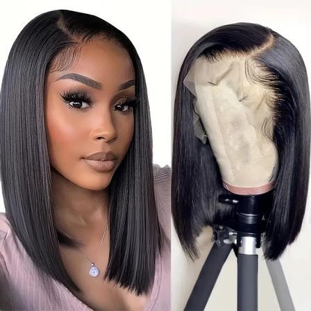 13×6 HD Lace Glueless Straight Bob Wig