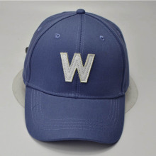 Plain Leather Label Logo Baseball Caps