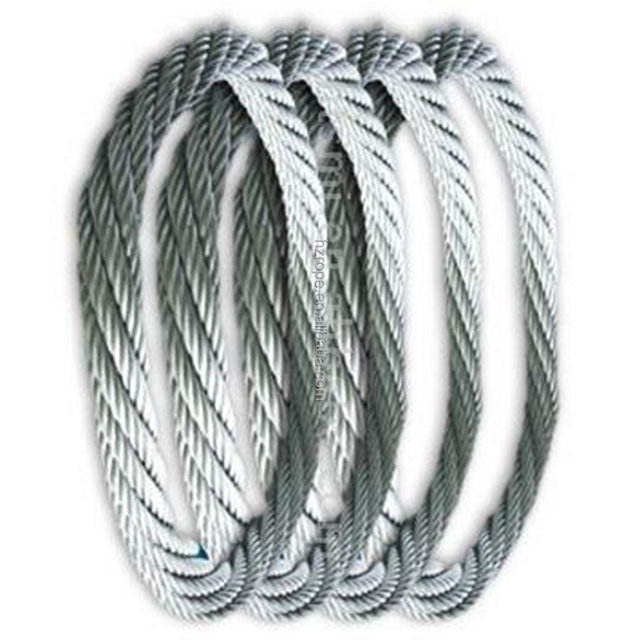 ROPE DE TIRE D&#39;ACIER INOXEUX 19X7 NON ROTATION EN12385