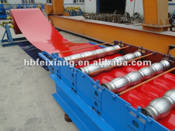 Glazed Step tile roll forming machine with high quality low price