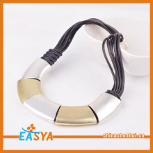 Fancy Long Thin Chain Necklace Square Pendants Necklace