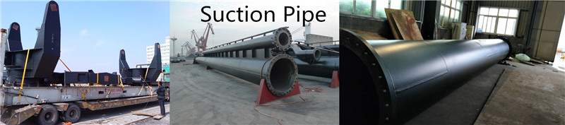 Steel pump suction dredging pipes