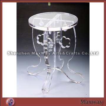 Transparent Single Acrylic High Cupcake Stand with Grave