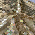 Fancy 1.8CM Big Sequins Spangle Embroidery on Mesh Fabric