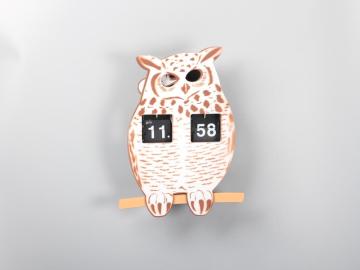 Interesting Owl Animal Flip Clock