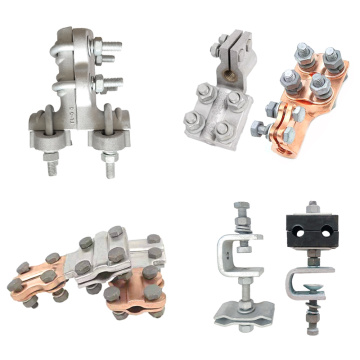 Custom Electric Power Accessories Clamp Overhead Bolt Branch Clamp T-Connector Bolt Type T Connector Clamp Holding Pole Clamp