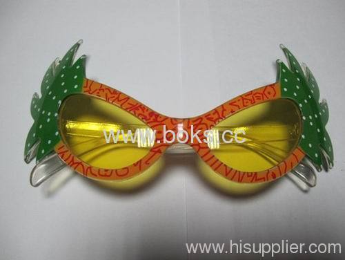 Yellow Cheap Plastic Party Glasses 