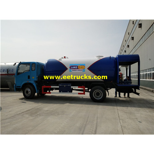 Camions de livraison de gaz propane de 15cbm HOWO