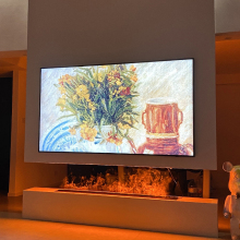 Indoor Decorative Artificial Flame Vaporizer Wall Recessed Electric Fireplace