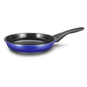 Purple Carved Aluminum Die-casting Fry Pan