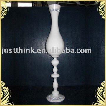 Customized White Chinese Lacquer Vase FB10112W