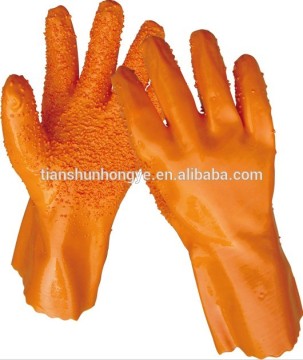 Granular PVC Dipped Gloves
