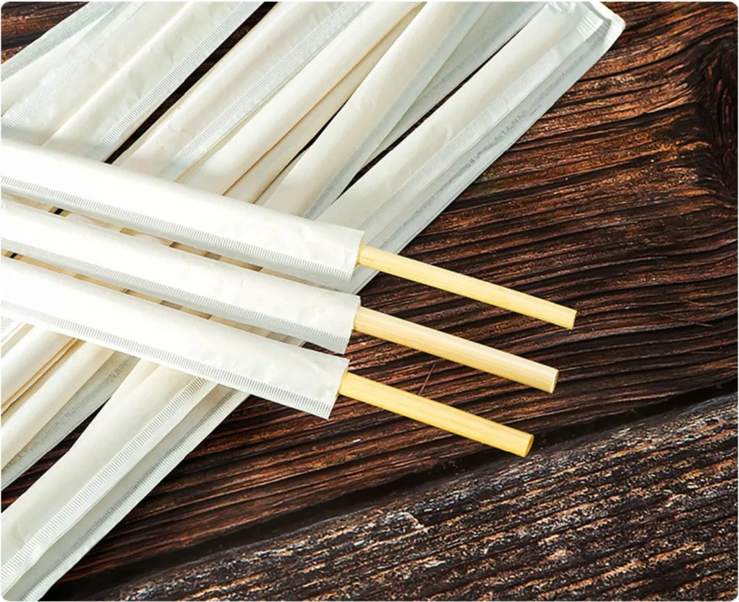 Natural Wheat Drinking Straws Biodegradable, Eco Disposable Straw for Coffee