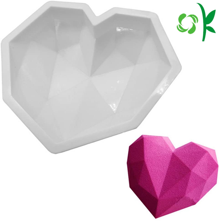 Silicone Heart Diamond Shaped Cake Mold