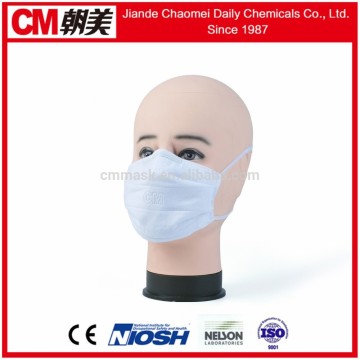 CM white cotton face mask