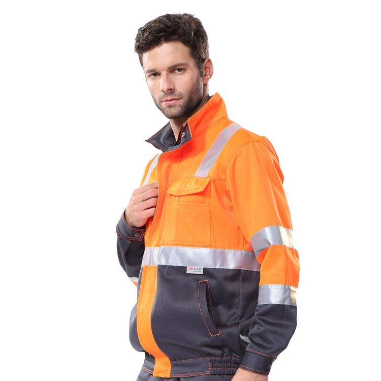 Customized logo high visibility reflective safety protective jacket